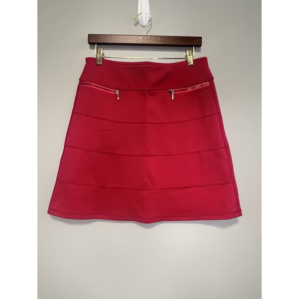 Athleta Strata A Line Skirt Women's Med Pink Stretch Fabric Preppy Tennis NWOT